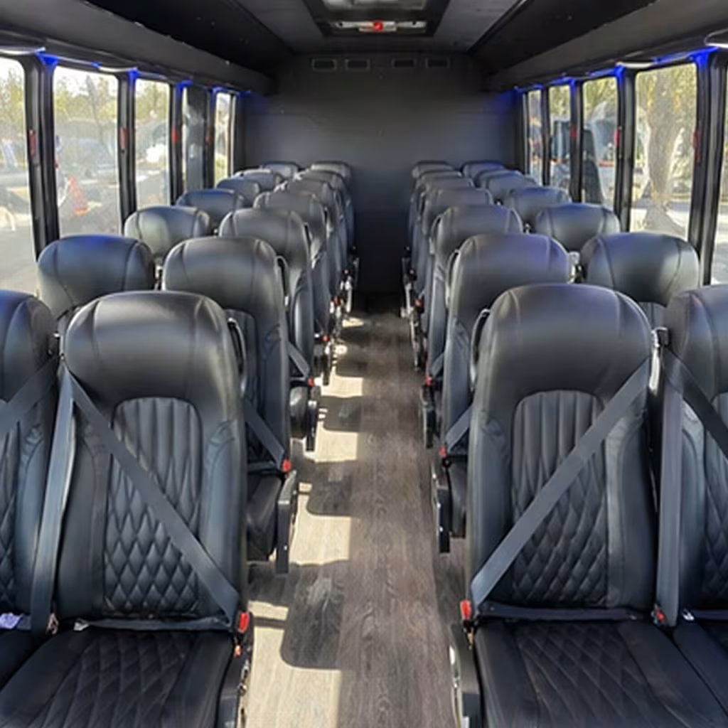 25 passenger minibus interior