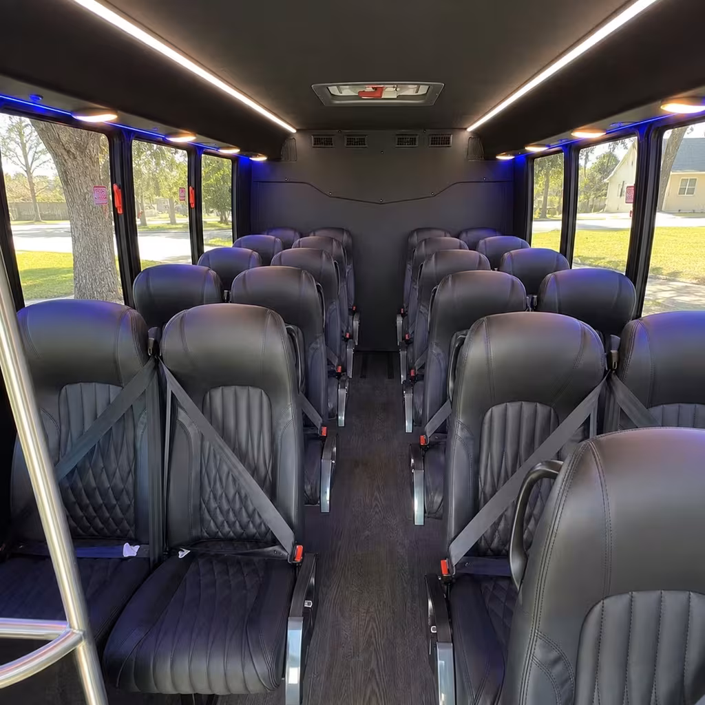 28 passenger minibus interior