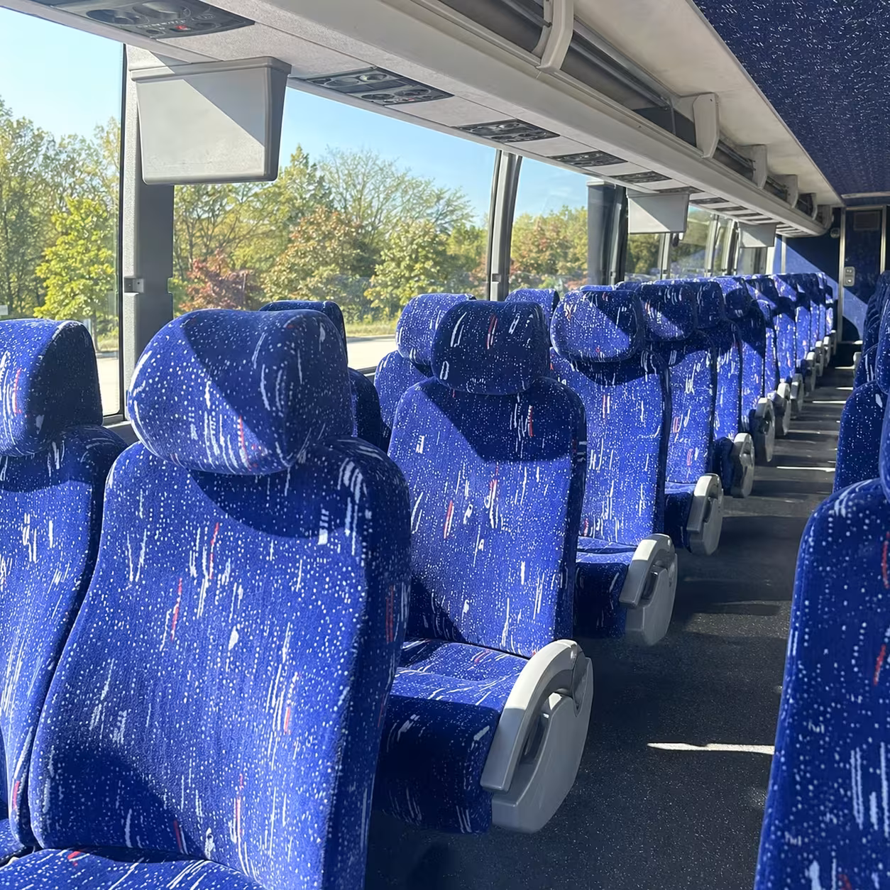 santa maria charter bus interior